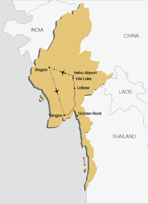 THE TREASURES OF MYANMAR 13 DAYS