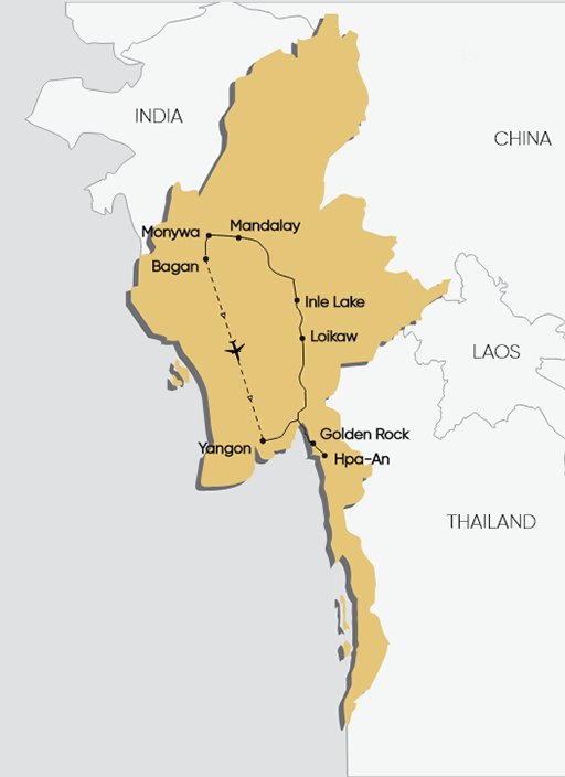 WITHIN EXTINCT EMPIRES OF MYANMAR 17 DAYS