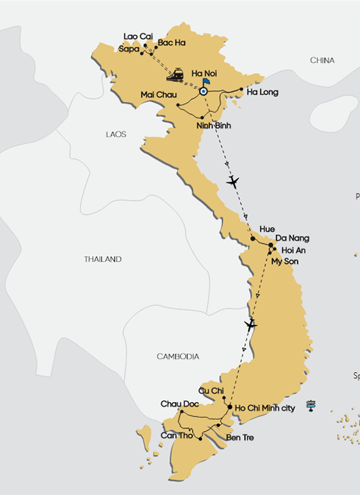 VIETNAM FROM NORTH TO SOUTH 15 DAYS